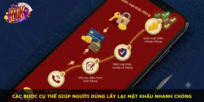 Các bước cụ thể giúp người dùng lấy lại mật khẩu nhanh chóng