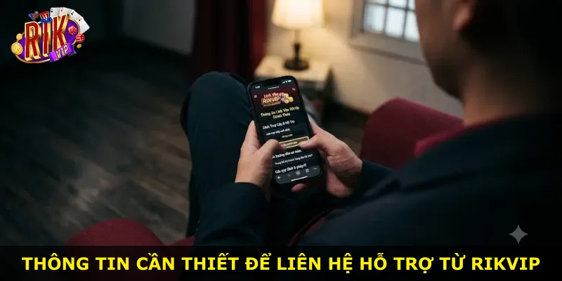 Thông tin cần thiết để liên hệ hỗ trợ từ Rikvip
